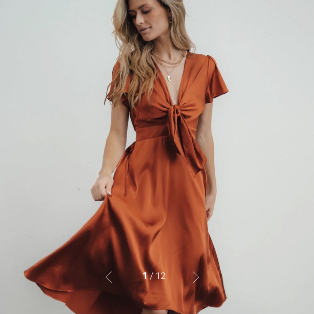 Baltic Born Rust Midi Dress